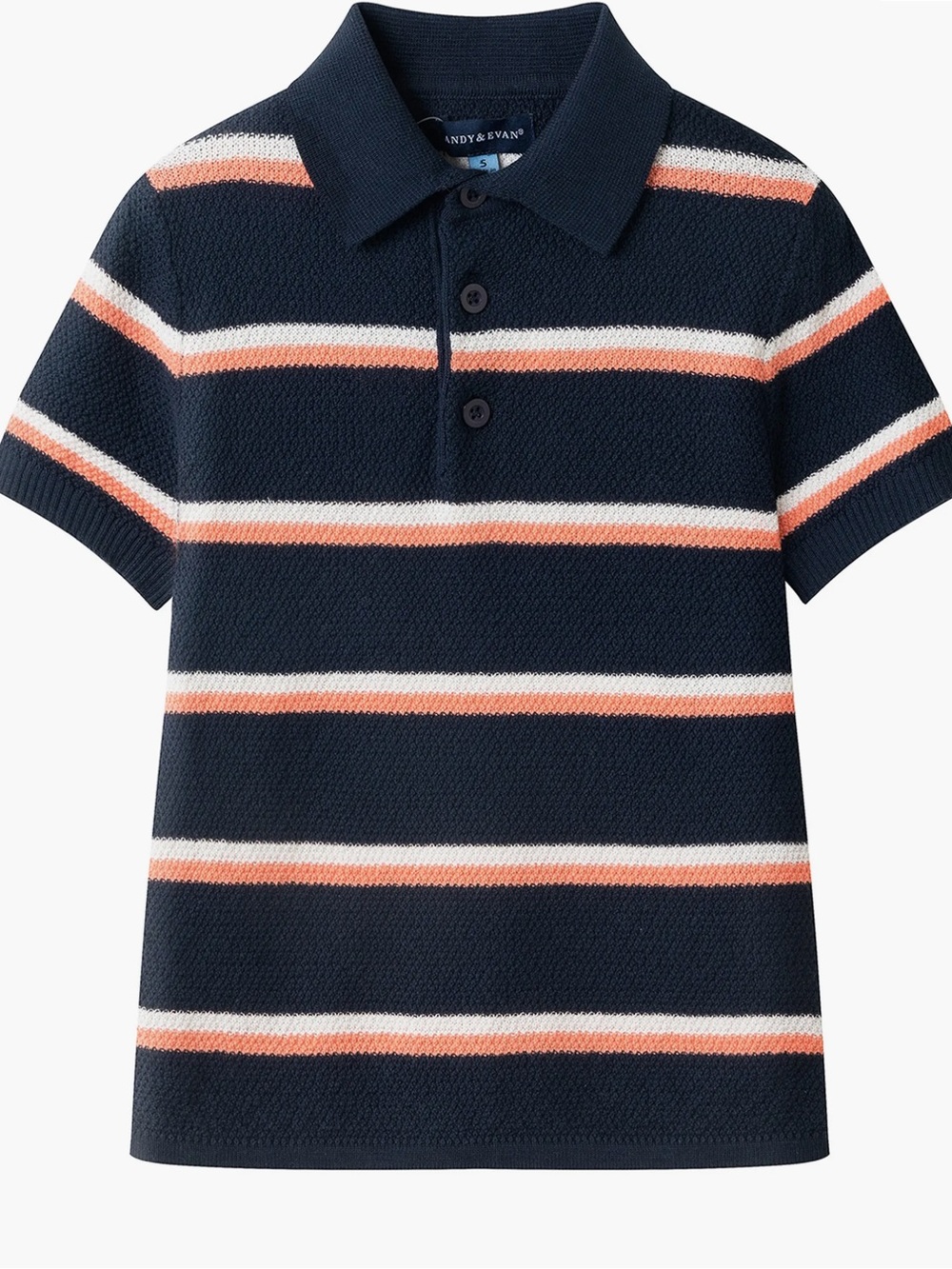 NWT Andy & Evan Navy Stripe Polo Shirt 4T Kids